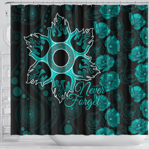 heat-cricket-never-forget-custom-shower-curtain-anzac-day-with-poppy-aboriginal