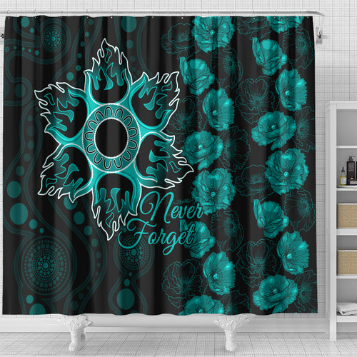 heat-cricket-never-forget-custom-shower-curtain-anzac-day-with-poppy-aboriginal