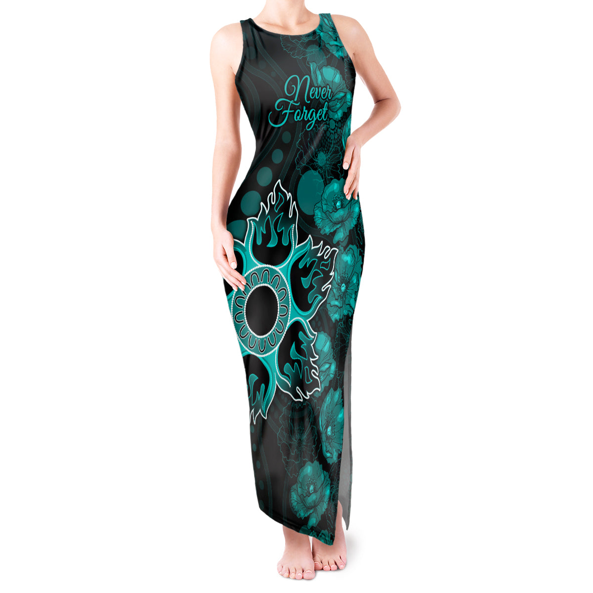 heat-cricket-never-forget-custom-tank-maxi-dress-anzac-day-with-poppy-aboriginal