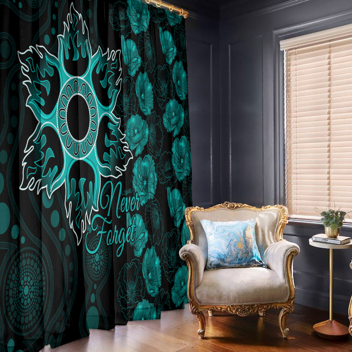 heat-cricket-never-forget-custom-window-curtain-anzac-day-with-poppy-aboriginal