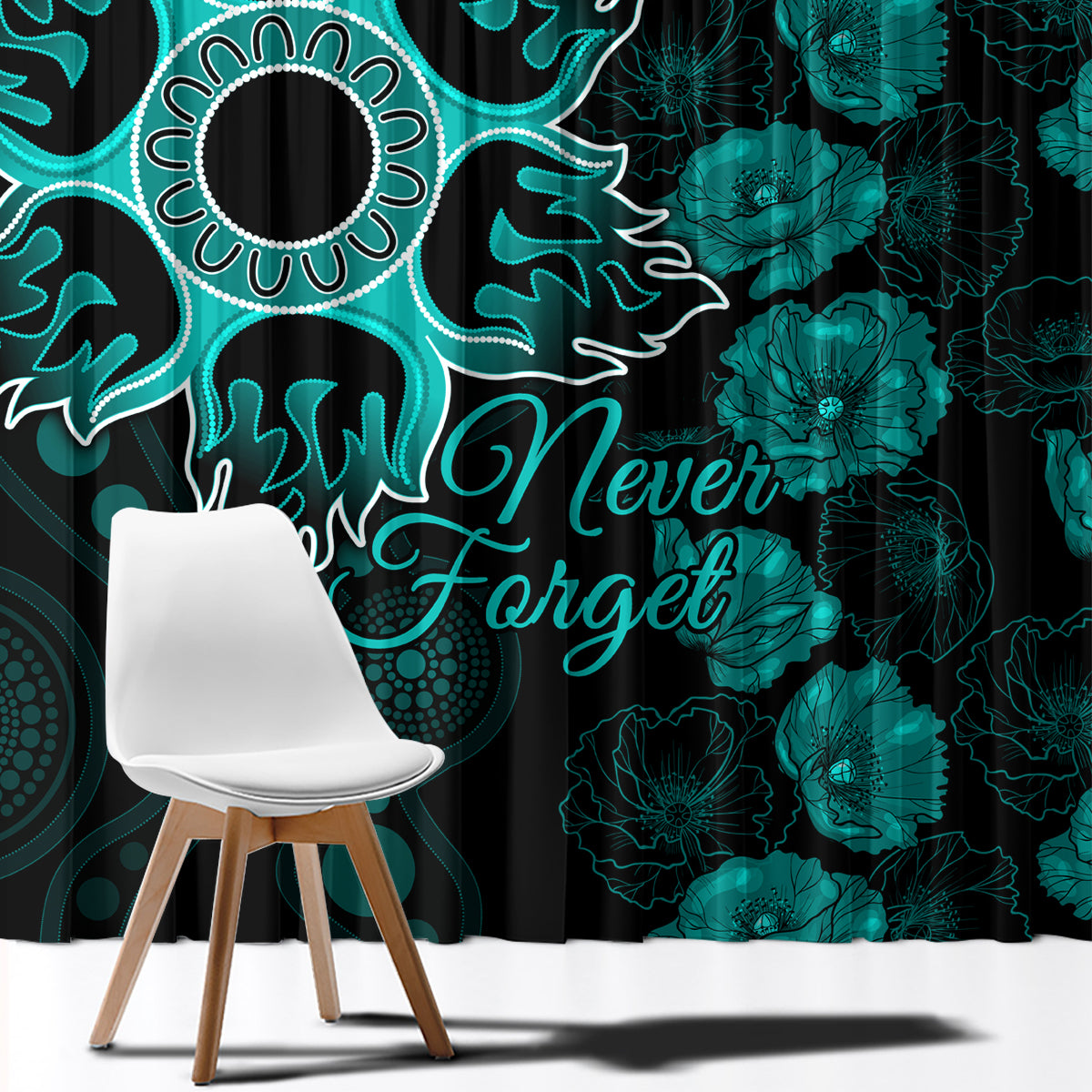 heat-cricket-never-forget-custom-window-curtain-anzac-day-with-poppy-aboriginal