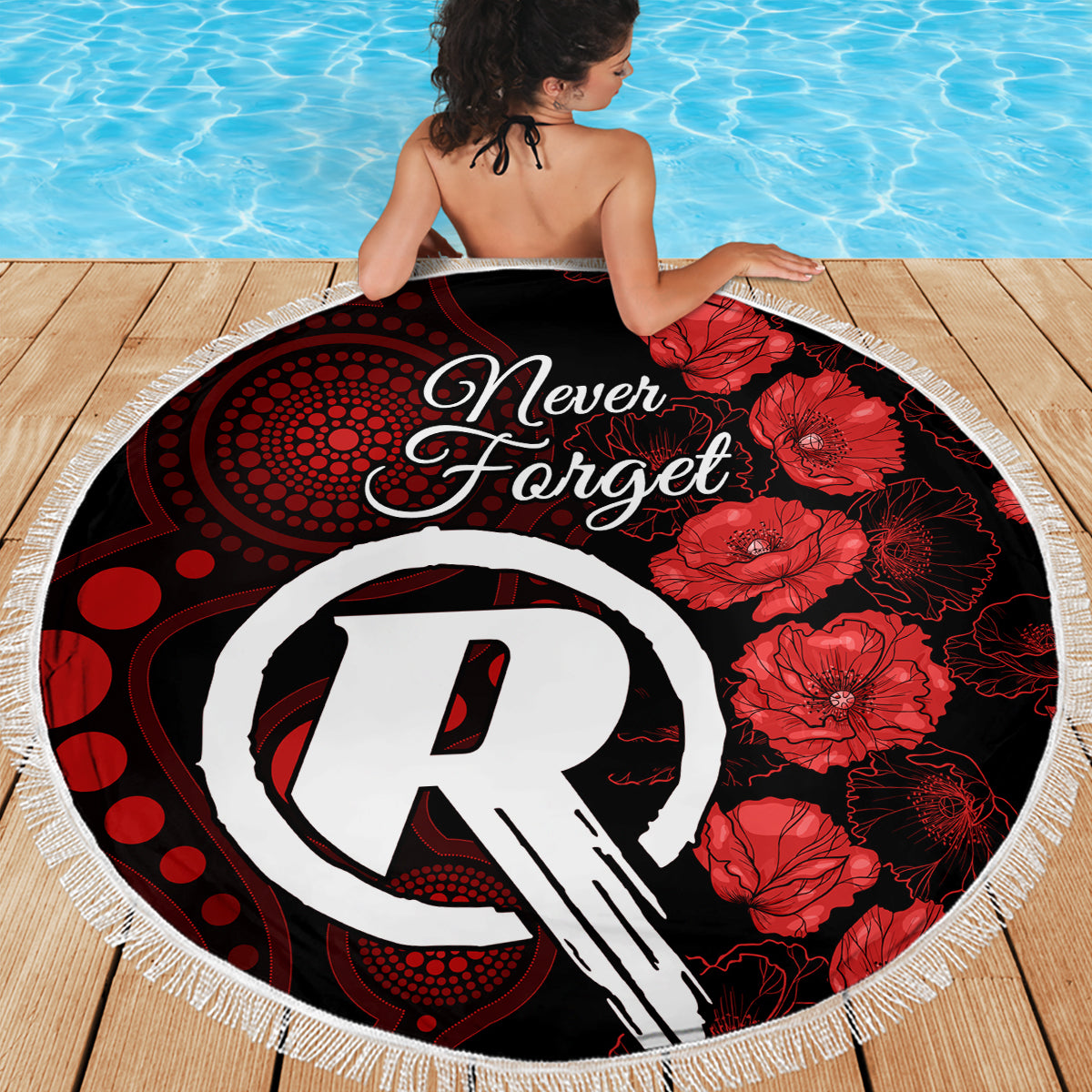 renegades-cricket-never-forget-custom-beach-blanket-anzac-day-with-poppy-aboriginal