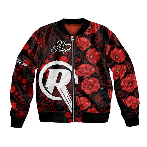 renegades-cricket-never-forget-custom-bomber-jacket-anzac-day-with-poppy-aboriginal