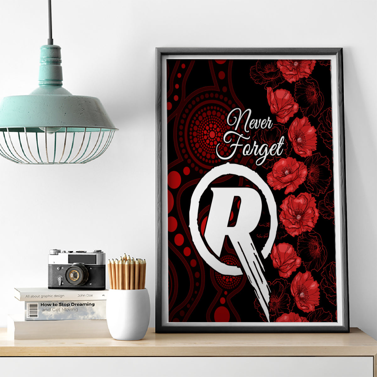 renegades-cricket-never-forget-custom-canvas-wall-art-anzac-day-with-poppy-aboriginal