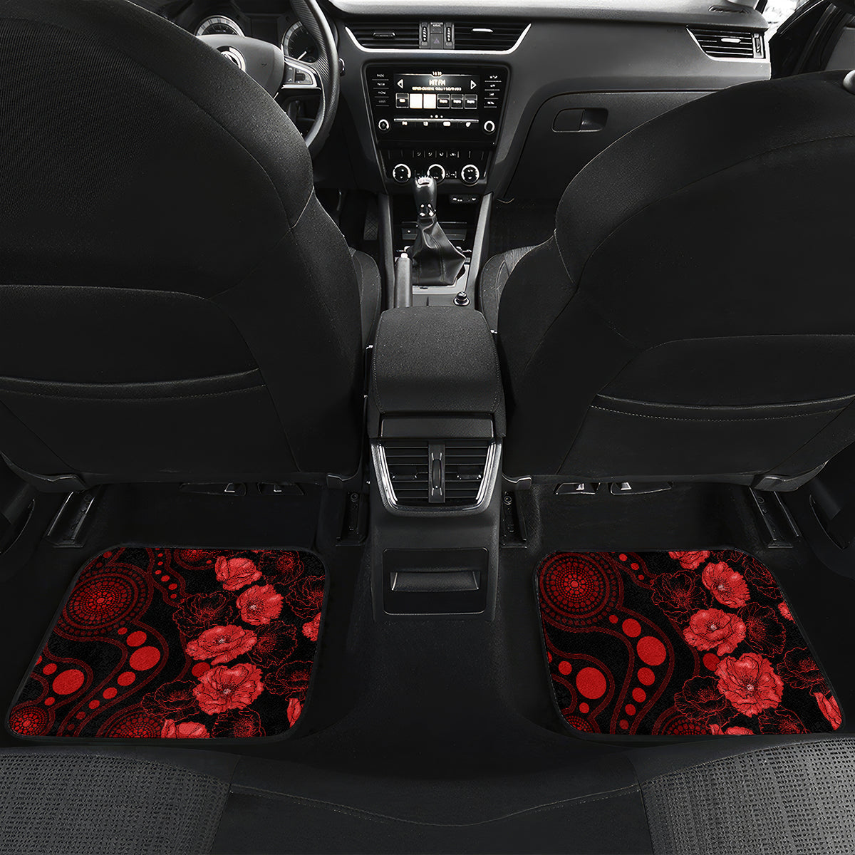 renegades-cricket-never-forget-custom-car-mats-anzac-day-with-poppy-aboriginal