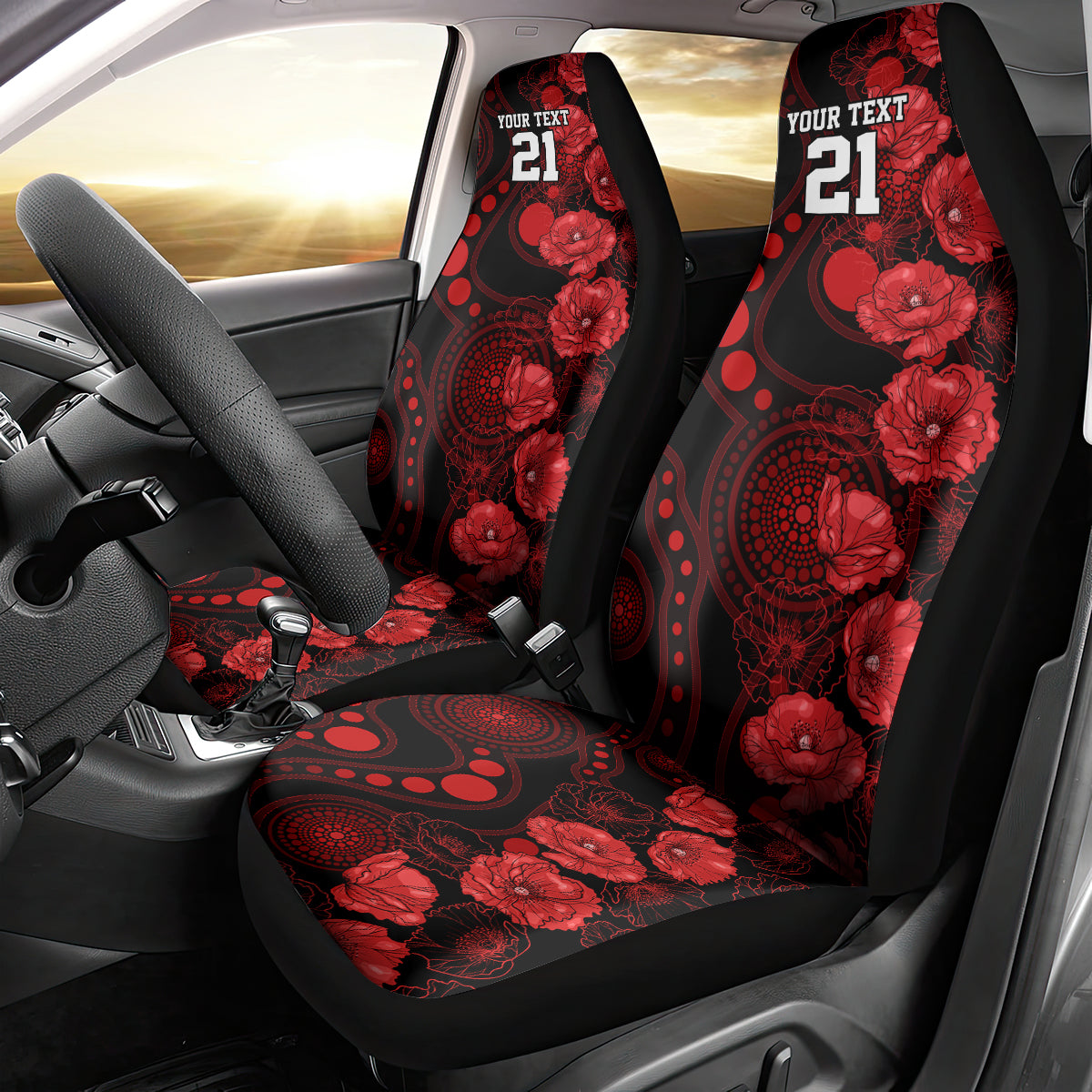 renegades-cricket-never-forget-custom-car-seat-cover-anzac-day-with-poppy-aboriginal