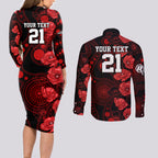 renegades-cricket-never-forget-custom-couples-matching-long-sleeve-bodycon-dress-and-long-sleeve-button-shirt-anzac-day-with-poppy-aboriginal