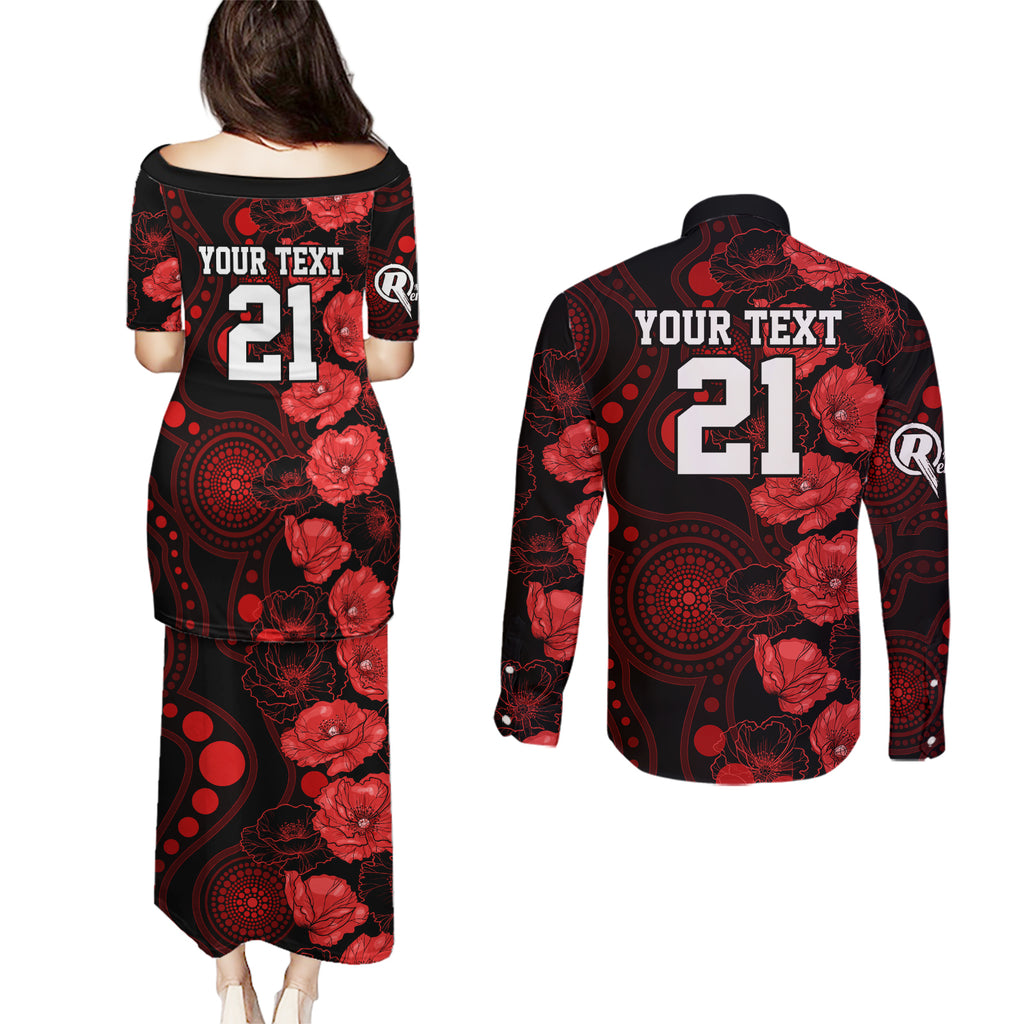 renegades-cricket-never-forget-custom-couples-matching-puletasi-dress-and-long-sleeve-button-shirt-anzac-day-with-poppy-aboriginal
