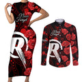 renegades-cricket-never-forget-custom-couples-matching-short-sleeve-bodycon-dress-and-long-sleeve-button-shirt-anzac-day-with-poppy-aboriginal