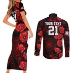 renegades-cricket-never-forget-custom-couples-matching-short-sleeve-bodycon-dress-and-long-sleeve-button-shirt-anzac-day-with-poppy-aboriginal