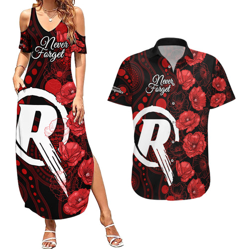 renegades-cricket-never-forget-custom-couples-matching-summer-maxi-dress-and-hawaiian-shirt-anzac-day-with-poppy-aboriginal