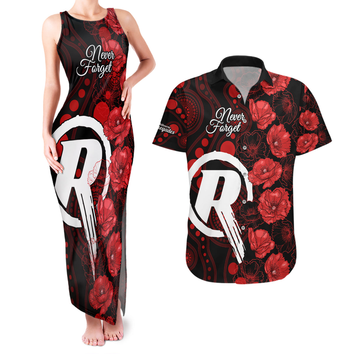 renegades-cricket-never-forget-custom-couples-matching-tank-maxi-dress-and-hawaiian-shirt-anzac-day-with-poppy-aboriginal