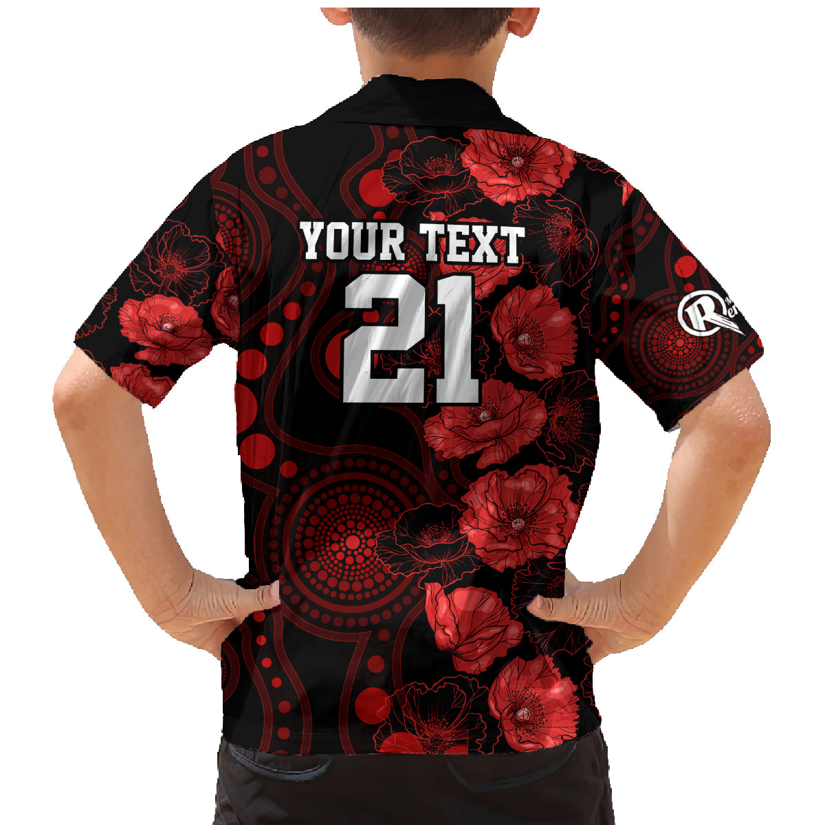 renegades-cricket-never-forget-custom-family-matching-mermaid-dress-and-hawaiian-shirt-anzac-day-with-poppy-aboriginal