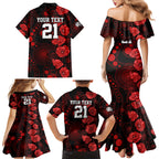 renegades-cricket-never-forget-custom-family-matching-mermaid-dress-and-hawaiian-shirt-anzac-day-with-poppy-aboriginal