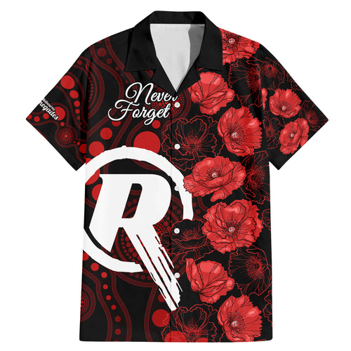 renegades-cricket-never-forget-custom-family-matching-mermaid-dress-and-hawaiian-shirt-anzac-day-with-poppy-aboriginal