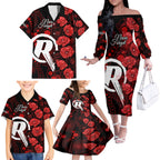 renegades-cricket-never-forget-custom-family-matching-off-shoulder-long-sleeve-dress-and-hawaiian-shirt-anzac-day-with-poppy-aboriginal