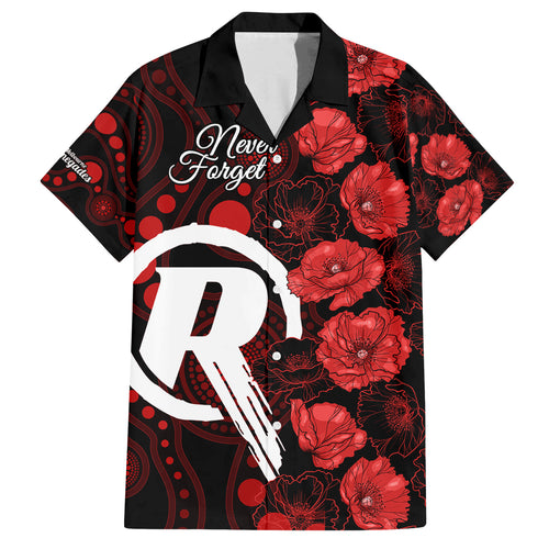 renegades-cricket-never-forget-custom-family-matching-off-shoulder-maxi-dress-and-hawaiian-shirt-anzac-day-with-poppy-aboriginal