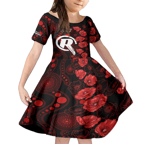 renegades-cricket-never-forget-custom-family-matching-off-shoulder-short-dress-and-hawaiian-shirt-anzac-day-with-poppy-aboriginal