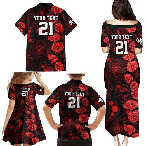 renegades-cricket-never-forget-custom-family-matching-puletasi-dress-and-hawaiian-shirt-anzac-day-with-poppy-aboriginal