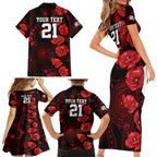 renegades-cricket-never-forget-custom-family-matching-short-sleeve-bodycon-dress-and-hawaiian-shirt-anzac-day-with-poppy-aboriginal