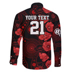 renegades-cricket-never-forget-custom-family-matching-short-sleeve-bodycon-dress-and-hawaiian-shirt-anzac-day-with-poppy-aboriginal