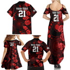 renegades-cricket-never-forget-custom-family-matching-summer-maxi-dress-and-hawaiian-shirt-anzac-day-with-poppy-aboriginal
