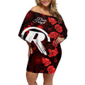 renegades-cricket-never-forget-custom-off-shoulder-short-dress-anzac-day-with-poppy-aboriginal