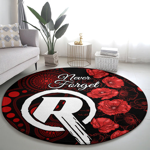 renegades-cricket-never-forget-custom-round-carpet-anzac-day-with-poppy-aboriginal