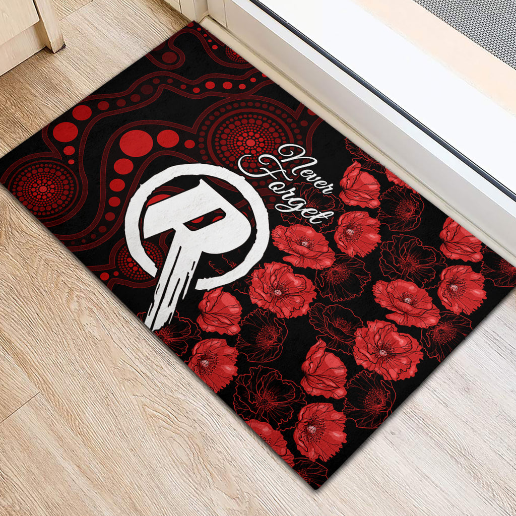 renegades-cricket-never-forget-custom-rubber-doormat-anzac-day-with-poppy-aboriginal