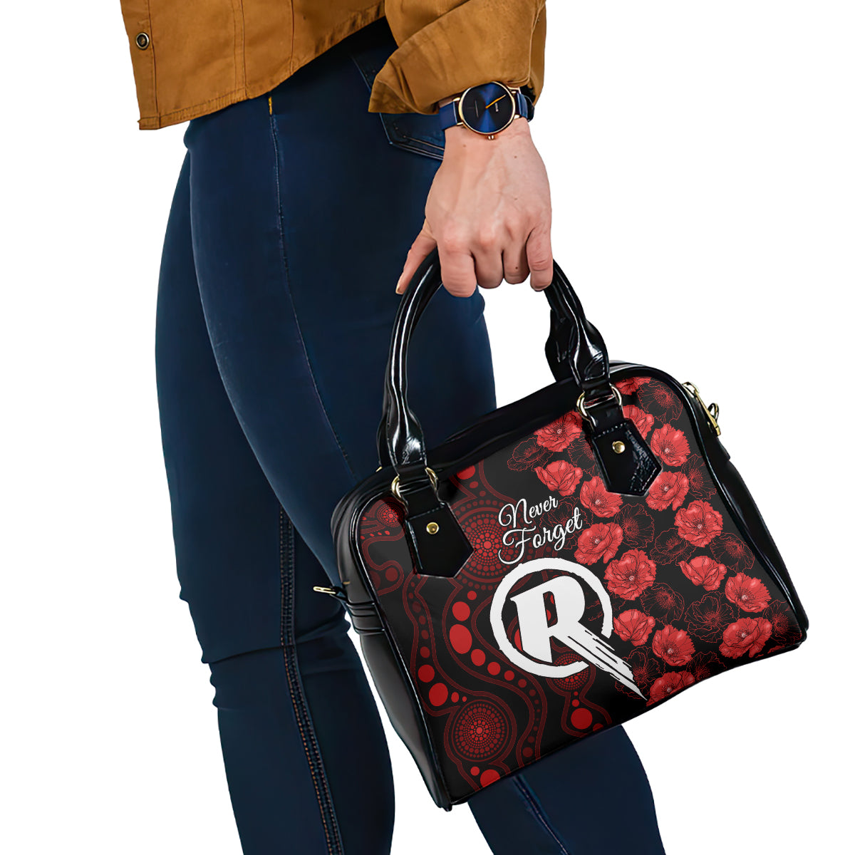 renegades-cricket-never-forget-custom-shoulder-handbag-anzac-day-with-poppy-aboriginal