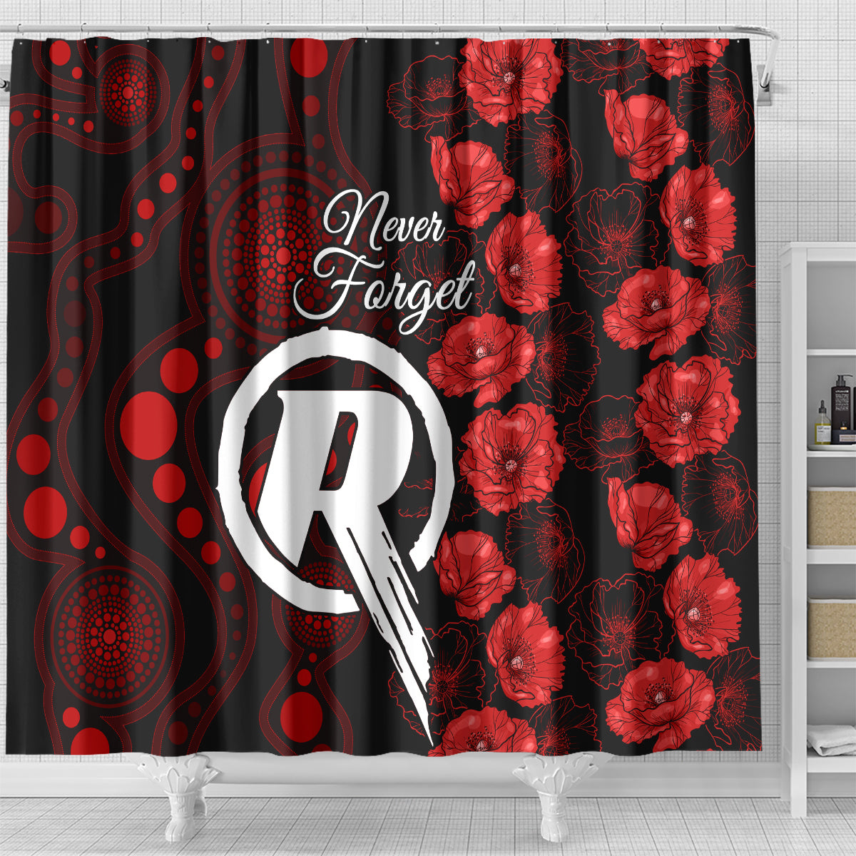 renegades-cricket-never-forget-custom-shower-curtain-anzac-day-with-poppy-aboriginal