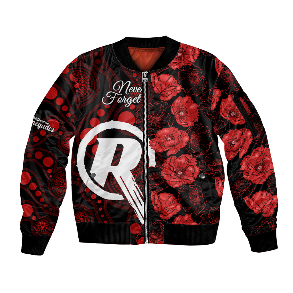 renegades-cricket-never-forget-custom-sleeve-zip-bomber-jacket-anzac-day-with-poppy-aboriginal