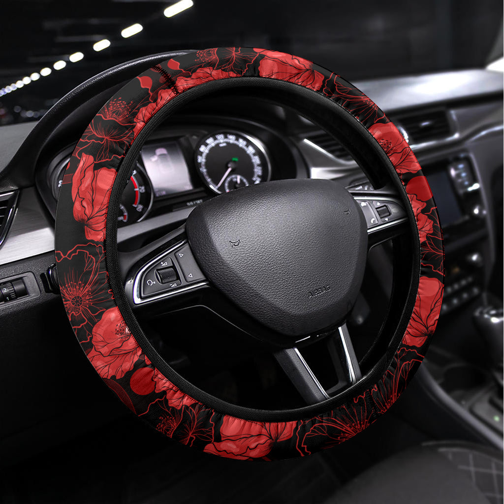renegades-cricket-never-forget-custom-steering-wheel-cover-anzac-day-with-poppy-aboriginal