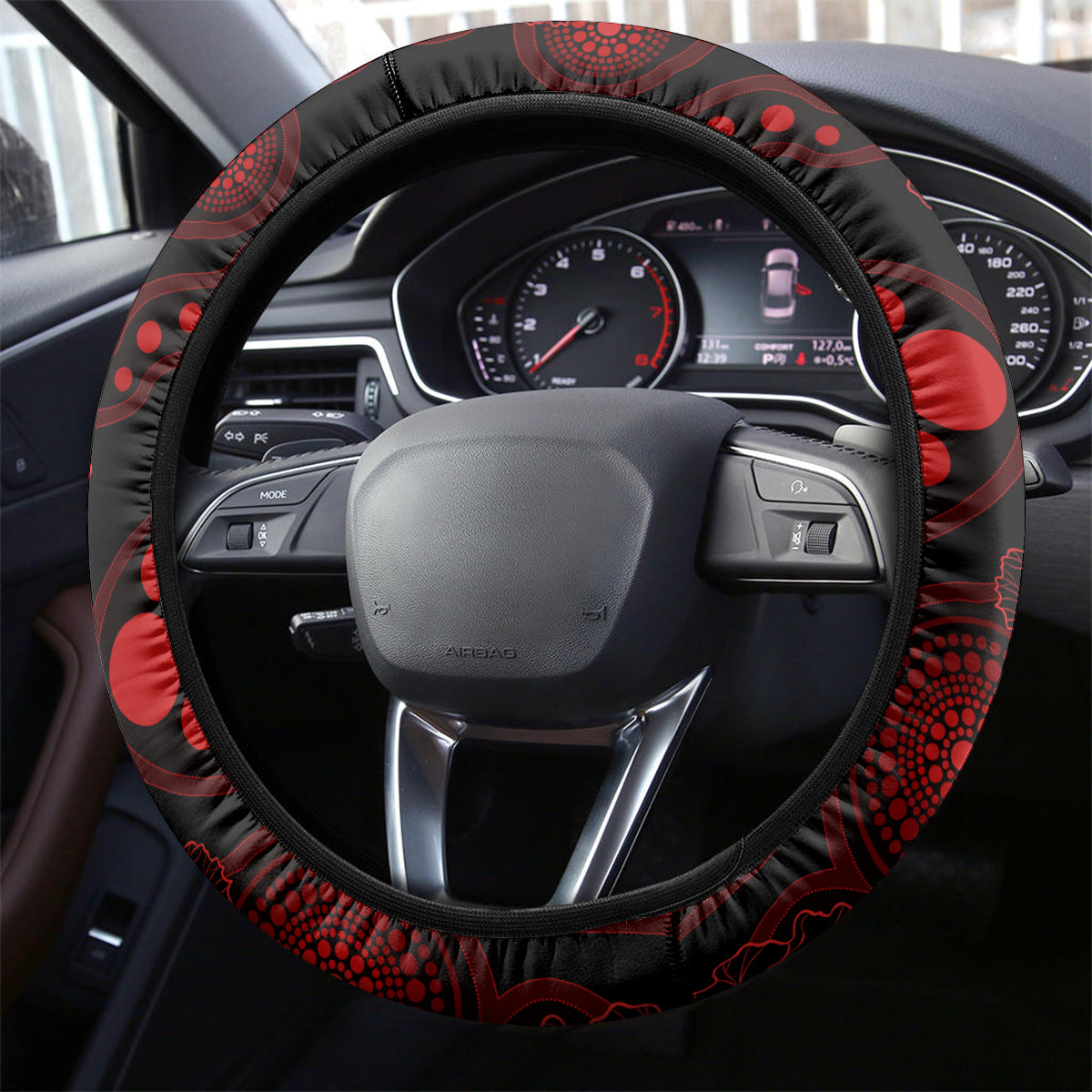 renegades-cricket-never-forget-custom-steering-wheel-cover-anzac-day-with-poppy-aboriginal