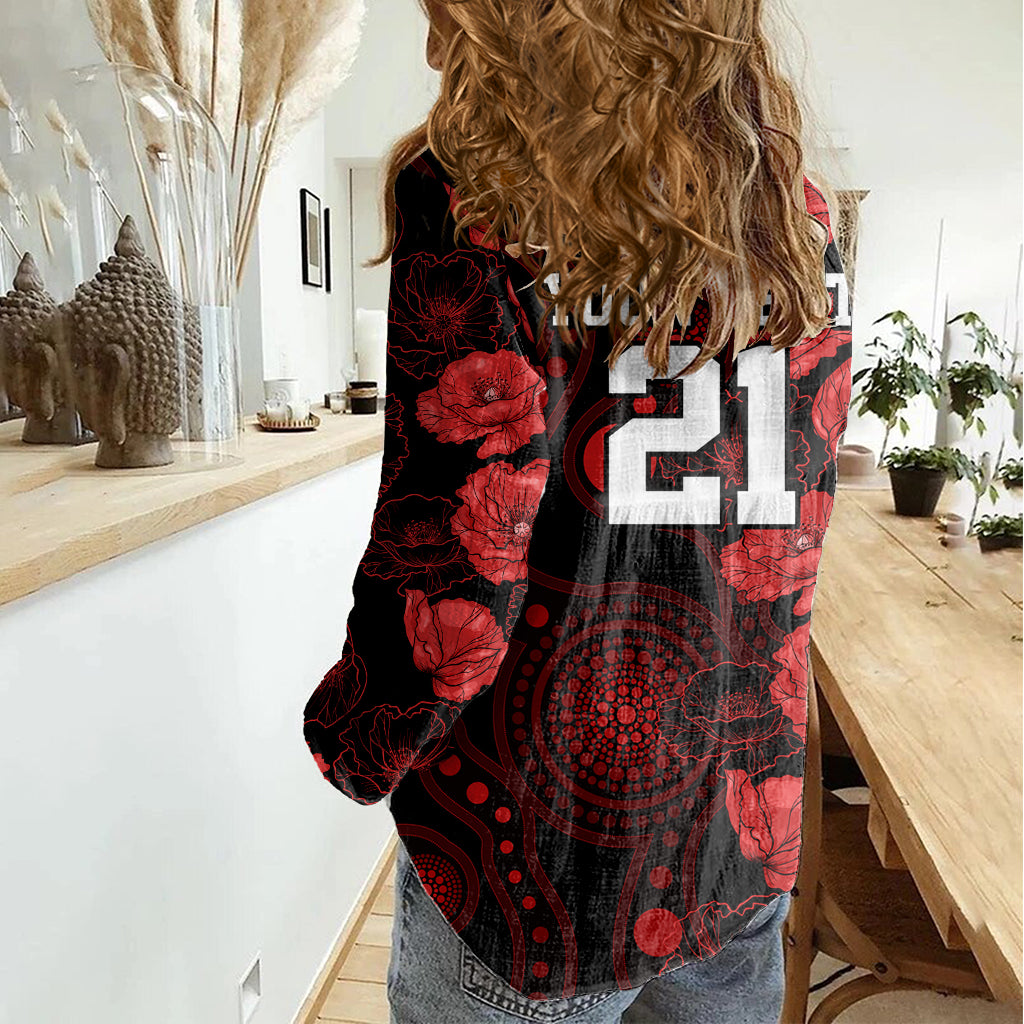 renegades-cricket-never-forget-custom-women-casual-shirt-anzac-day-with-poppy-aboriginal
