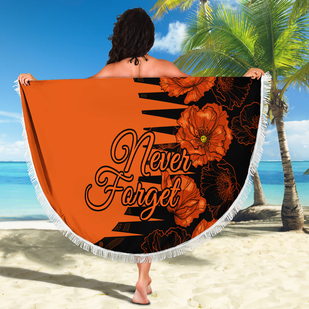 scorchers-cricket-never-forget-custom-beach-blanket-anzac-day-with-poppy-aboriginal