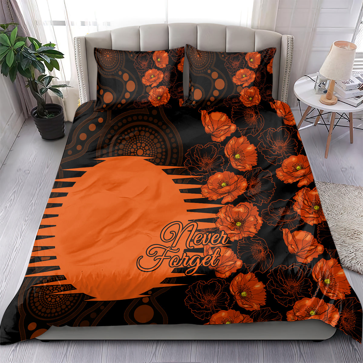 scorchers-cricket-never-forget-custom-bedding-set-anzac-day-with-poppy-aboriginal