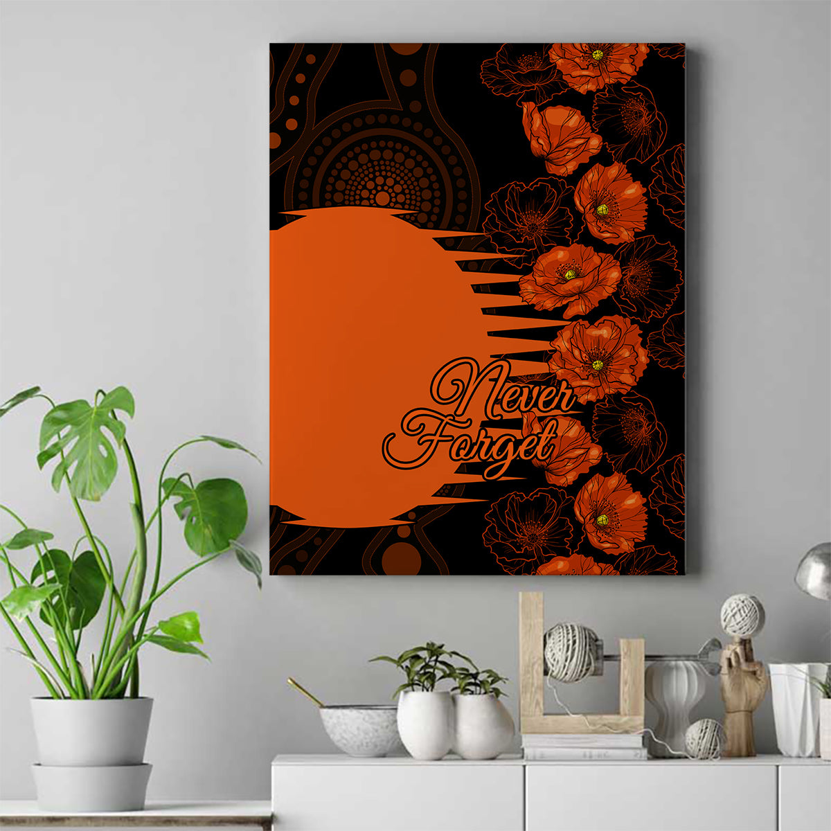 scorchers-cricket-never-forget-custom-canvas-wall-art-anzac-day-with-poppy-aboriginal