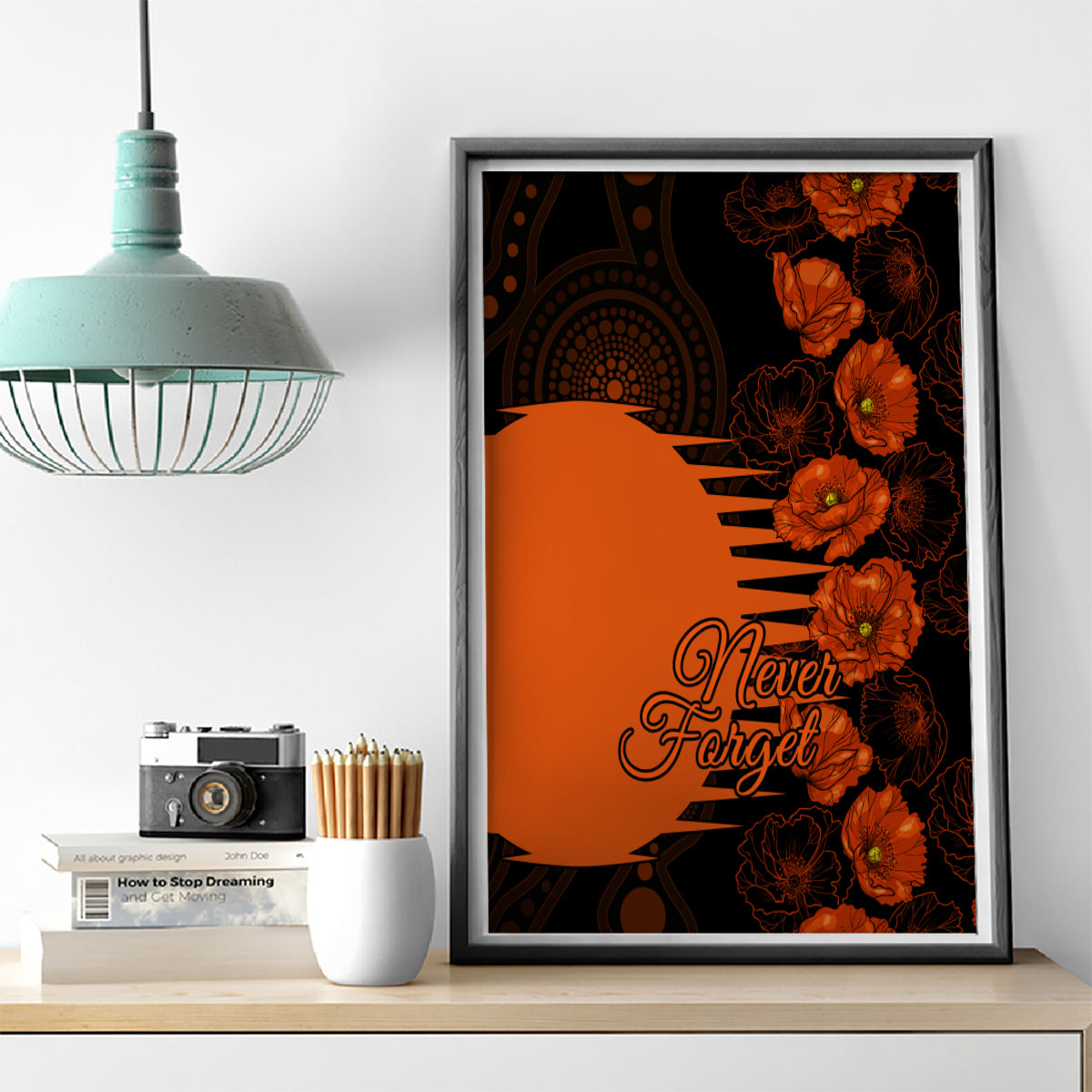 scorchers-cricket-never-forget-custom-canvas-wall-art-anzac-day-with-poppy-aboriginal