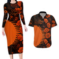 scorchers-cricket-never-forget-custom-couples-matching-long-sleeve-bodycon-dress-and-hawaiian-shirt-anzac-day-with-poppy-aboriginal