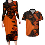 scorchers-cricket-never-forget-custom-couples-matching-long-sleeve-bodycon-dress-and-hawaiian-shirt-anzac-day-with-poppy-aboriginal