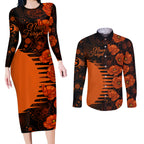 scorchers-cricket-never-forget-custom-couples-matching-long-sleeve-bodycon-dress-and-long-sleeve-button-shirt-anzac-day-with-poppy-aboriginal