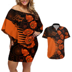 scorchers-cricket-never-forget-custom-couples-matching-off-shoulder-short-dress-and-hawaiian-shirt-anzac-day-with-poppy-aboriginal