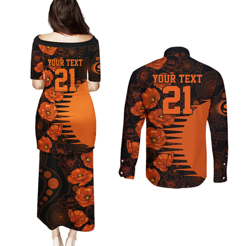 scorchers-cricket-never-forget-custom-couples-matching-puletasi-dress-and-long-sleeve-button-shirt-anzac-day-with-poppy-aboriginal