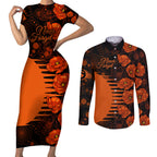 scorchers-cricket-never-forget-custom-couples-matching-short-sleeve-bodycon-dress-and-long-sleeve-button-shirt-anzac-day-with-poppy-aboriginal