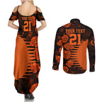 scorchers-cricket-never-forget-custom-couples-matching-summer-maxi-dress-and-long-sleeve-button-shirt-anzac-day-with-poppy-aboriginal