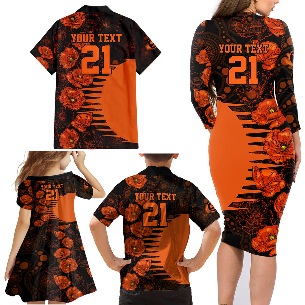 scorchers-cricket-never-forget-custom-family-matching-long-sleeve-bodycon-dress-and-hawaiian-shirt-anzac-day-with-poppy-aboriginal