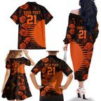 scorchers-cricket-never-forget-custom-family-matching-off-shoulder-long-sleeve-dress-and-hawaiian-shirt-anzac-day-with-poppy-aboriginal