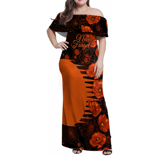 scorchers-cricket-never-forget-custom-family-matching-off-shoulder-maxi-dress-and-hawaiian-shirt-anzac-day-with-poppy-aboriginal