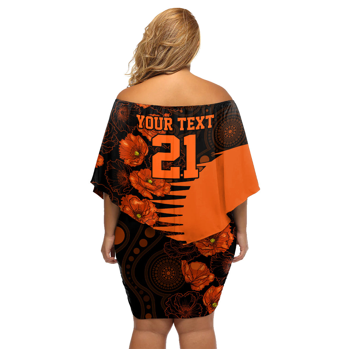 scorchers-cricket-never-forget-custom-family-matching-off-shoulder-short-dress-and-hawaiian-shirt-anzac-day-with-poppy-aboriginal
